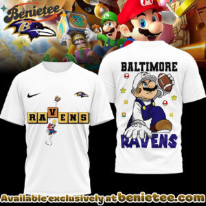 Baltimore Ravens Premium NFL Super Mario 3D Tshirt, Sweatshirt, Hoodie