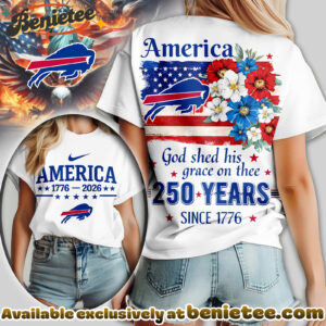 Buffalo Bills Premium NFL America God Shed His Grace On Thee Women Tshirt, Hoodie, Sweatshirt