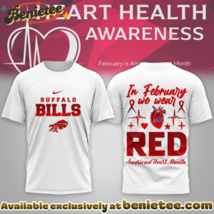 Buffalo Bills Premium NFL American Heart Month Tshirt, Sweatshirt, Hoodie