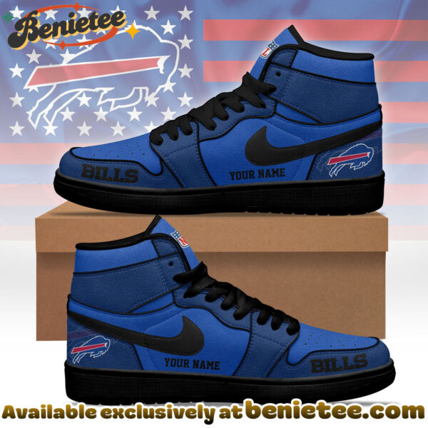 Buffalo Bills Premium NFL Pride Jordan 1 High Top Sneaker Nike Air Jordan 1