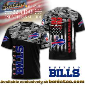 Buffalo Bills Premium NFL Veteran Suicide Awareness 3D Tshirt, Sweatshirt, Hoodie
