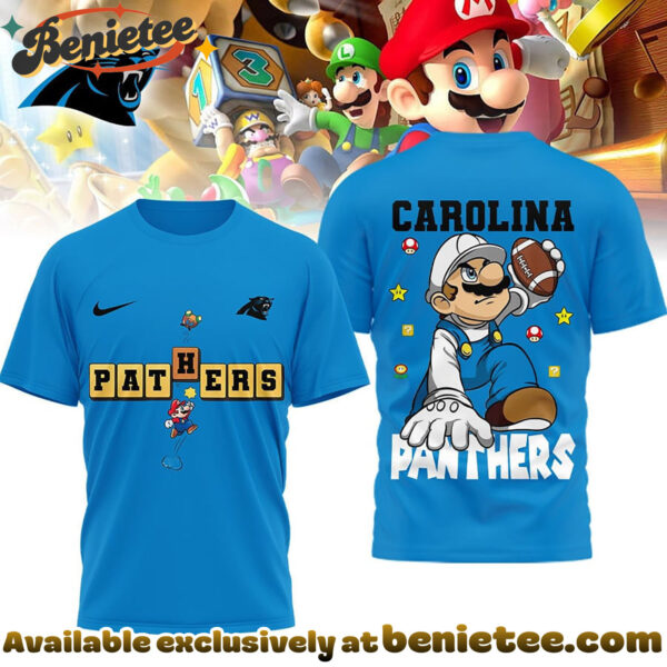 Carolina Panthers Premium NFL Super Mario 3D Tshirt, Sweatshirt, Hoodie