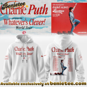 Charlie Puth The Whatevers Clever World Tour Hoodie, Sweatshirt, Tshirt