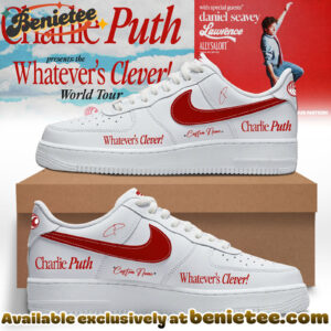 Charlie Puth The Whatevers Clever World Tour Shoes Nike Air Force 1 - Ver 15
