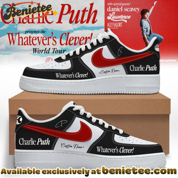 Charlie Puth The Whatevers Clever World Tour Shoes Nike Air Force 1 - Ver 12