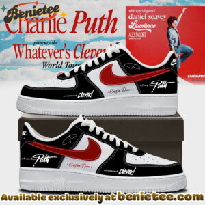 Charlie Puth The Whatevers Clever World Tour Shoes Nike Air Force 1 - Ver 2
