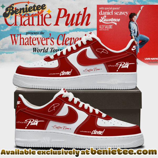 Charlie Puth The Whatevers Clever World Tour Shoes Nike Air Force 1