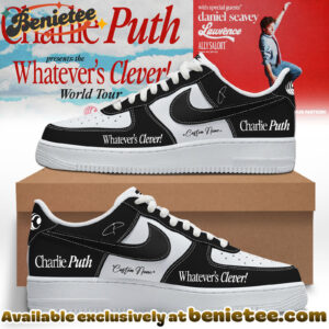 Charlie Puth The Whatevers Clever World Tour Shoes Nike Air Force 1 - Ver 16