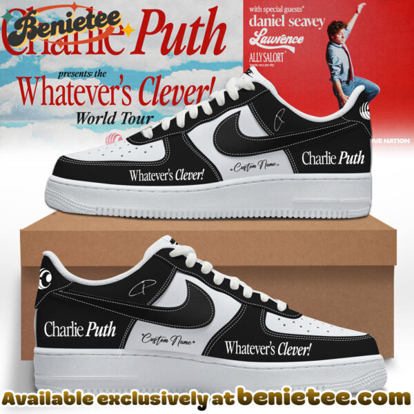 Charlie Puth The Whatevers Clever World Tour Shoes Nike Air Force 1 - Ver 16