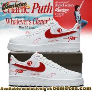 Charlie Puth The Whatevers Clever World Tour Shoes Nike Air Force 1 - Ver 9