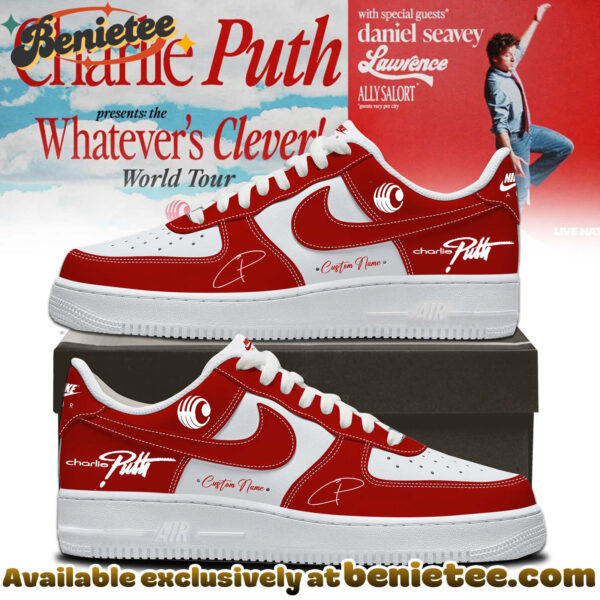 Charlie Puth The Whatevers Clever World Tour Shoes Nike Air Force 1 - Ver 7