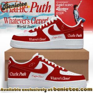 Charlie Puth The Whatevers Clever World Tour Shoes Nike Air Force 1 - Ver 13