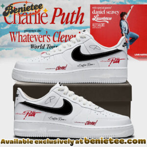 Charlie Puth The Whatevers Clever World Tour Shoes Nike Air Force 1 - Ver 6