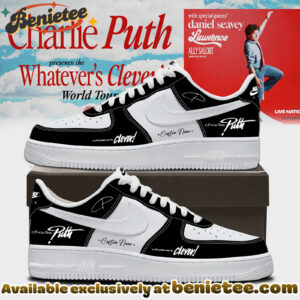 Charlie Puth The Whatevers Clever World Tour Shoes Nike Air Force 1 - Ver 5