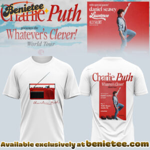 Charlie Puth The Whatevers Clever World Tour Tshirt, Hoodie, Sweatshirt - Ver 5