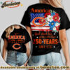 Chicago Bears Premium NFL America God Shed His Grace On Thee Women Tshirt, Hoodie, Sweatshirt