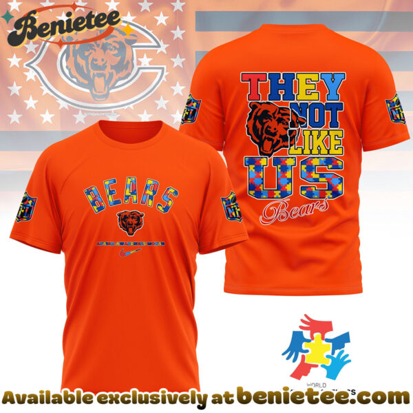 Chicago Bears Premium NFL Autism Awareness Month 3D Tshirt, Hoodie, Sweatshirt