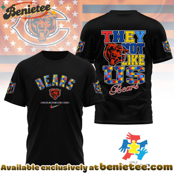 Chicago Bears Premium NFL Autism Awareness Month 3D Tshirt, Hoodie, Sweatshirt