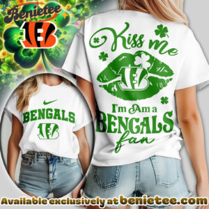 Cincinnati Bengals Premium NFL Kiss Me St. Patricks Day Women Tshirt, Hoodie, Sweatshirt