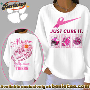 Clemson Tigers Premium NCAA Breast Cancer Awareness T-Shirt And Sweatshirt