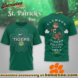 Clemson Tigers Premium NCAA Lucky St Patricks Day Tshirt, Hoodie, Sweatshirt