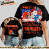 Cleveland Browns Premium NFL America God Shed His Grace On Thee Women Tshirt, Hoodie, Sweatshirt