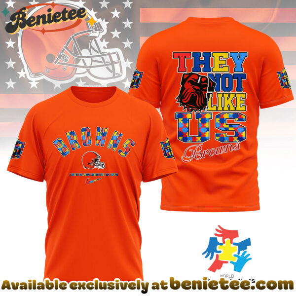Cleveland Browns Premium NFL Autism Awareness Month 3D Tshirt, Hoodie, Sweatshirt