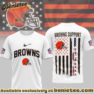 Cleveland Browns Premium NFL Ice Support 3D Tshirt, Sweatshirt, Hoodie