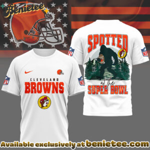 Cleveland Browns Premium NFL Spotted at the Super Bowl 3D Tshirt, Sweatshirt, Hoodie