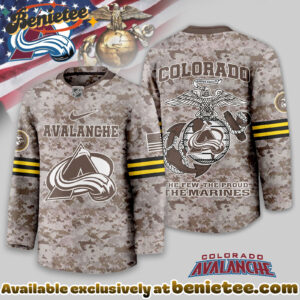 Colorado Avalanche Premium NHL U.S.M.C Hockey Jersey