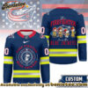 Columbus Blue Jackets Premium NHL Snoopy Firefighter Hockey Jersey
