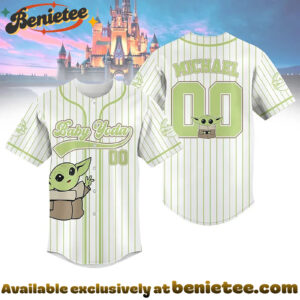 Custom Baby Yoda Baseball Jersey, Disney Jersey, Anime Jersey
