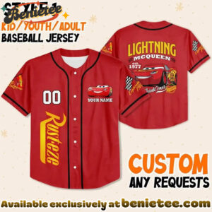 Custom Car Baseball Jersey, Disney Jersey, Anime Jersey