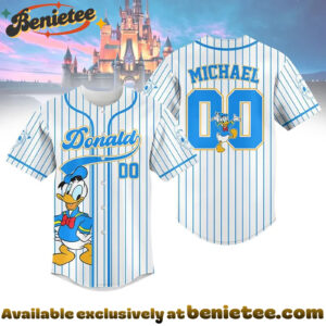 Custom Donald Baseball Jersey, Disney Jersey, Anime Jersey - Ver 2