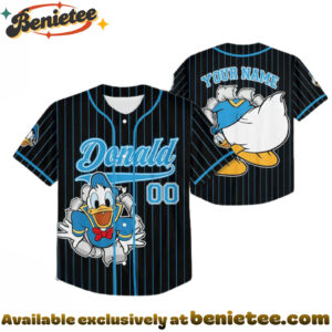 Custom Donald Duck Baseball Jersey, Disney Jersey, Anime Jersey - Ver 2