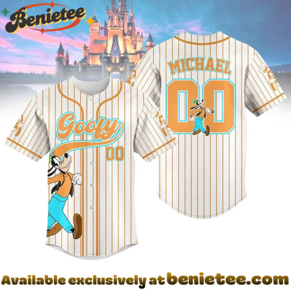 Custom Goofy Baseball Jersey, Disney Jersey, Anime Jersey