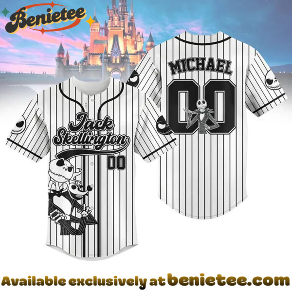 Custom Jack Skellington Baseball Jersey, Disney Jersey, Anime Jersey