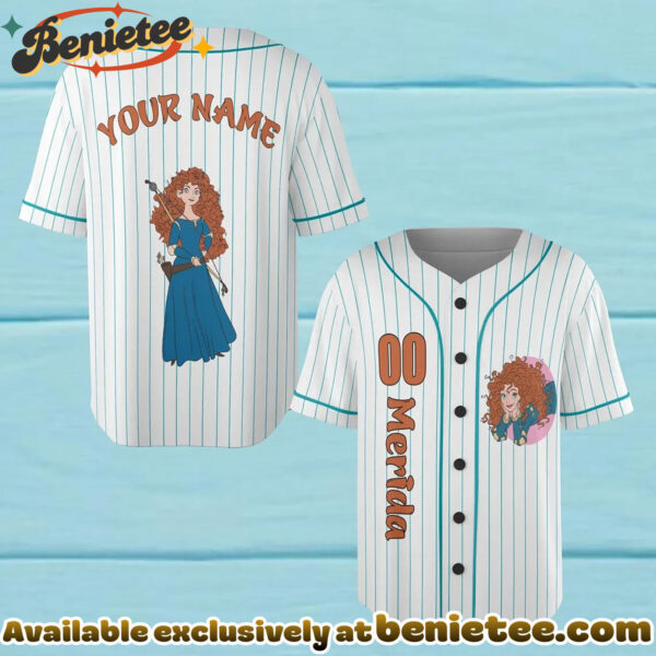 Custom Merida Baseball Jersey, Disney Jersey, Anime Jersey