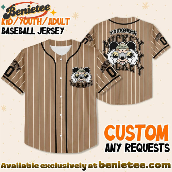 Custom Mickey Baseball Jersey, Disney Jersey, Anime Jersey - Ver 3