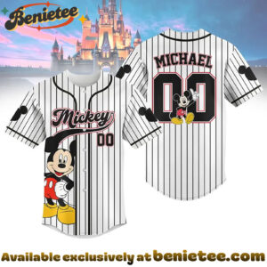 Custom Mickey Baseball Jersey, Disney Jersey, Anime Jersey