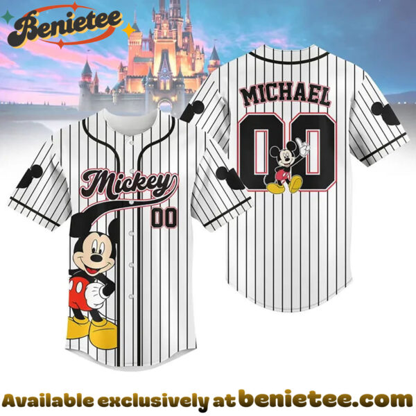 Custom Mickey Baseball Jersey, Disney Jersey, Anime Jersey