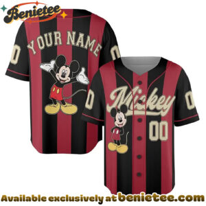Custom Mickey Baseball Jersey, Disney Jersey, Anime Jersey - Ver 2