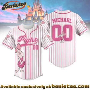 Custom Piglet Baseball Jersey, Disney Jersey, Anime Jersey