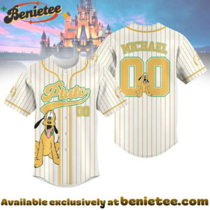 Custom Pluto Baseball Jersey, Disney Jersey, Anime Jersey - Ver 2