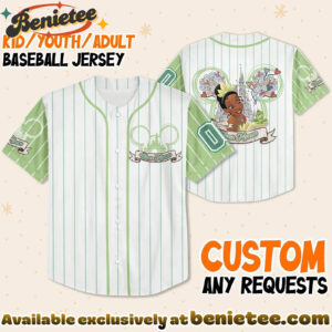 Custom Princess Baseball Jersey, Disney Jersey, Anime Jersey
