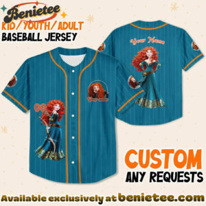 Custom Princess Baseball Jersey, Disney Jersey, Anime Jersey - Ver 4