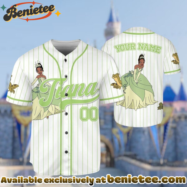 Custom Princess Tiana Baseball Jersey, Disney Jersey, Anime Jersey