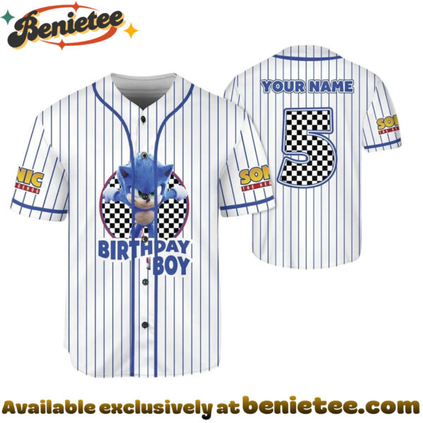 Custom Sonic Baseball Jersey, Disney Jersey, Anime Jersey