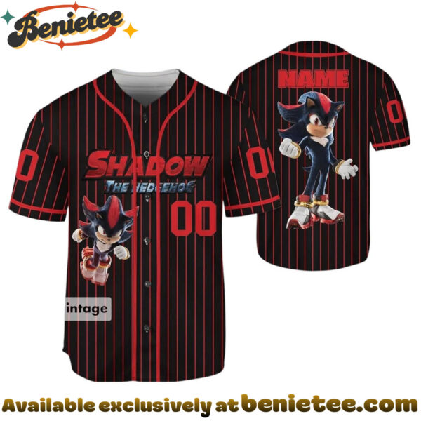 Custom Sonic Baseball Jersey, Disney Jersey, Anime Jersey - Ver 10