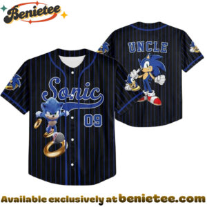 Custom Sonic Baseball Jersey, Disney Jersey, Anime Jersey - Ver 11